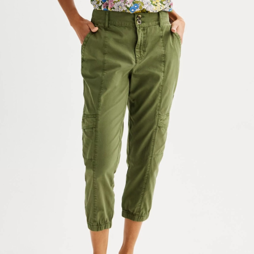 Sonoma Goods For Life Utility Capri Pants Sz 16